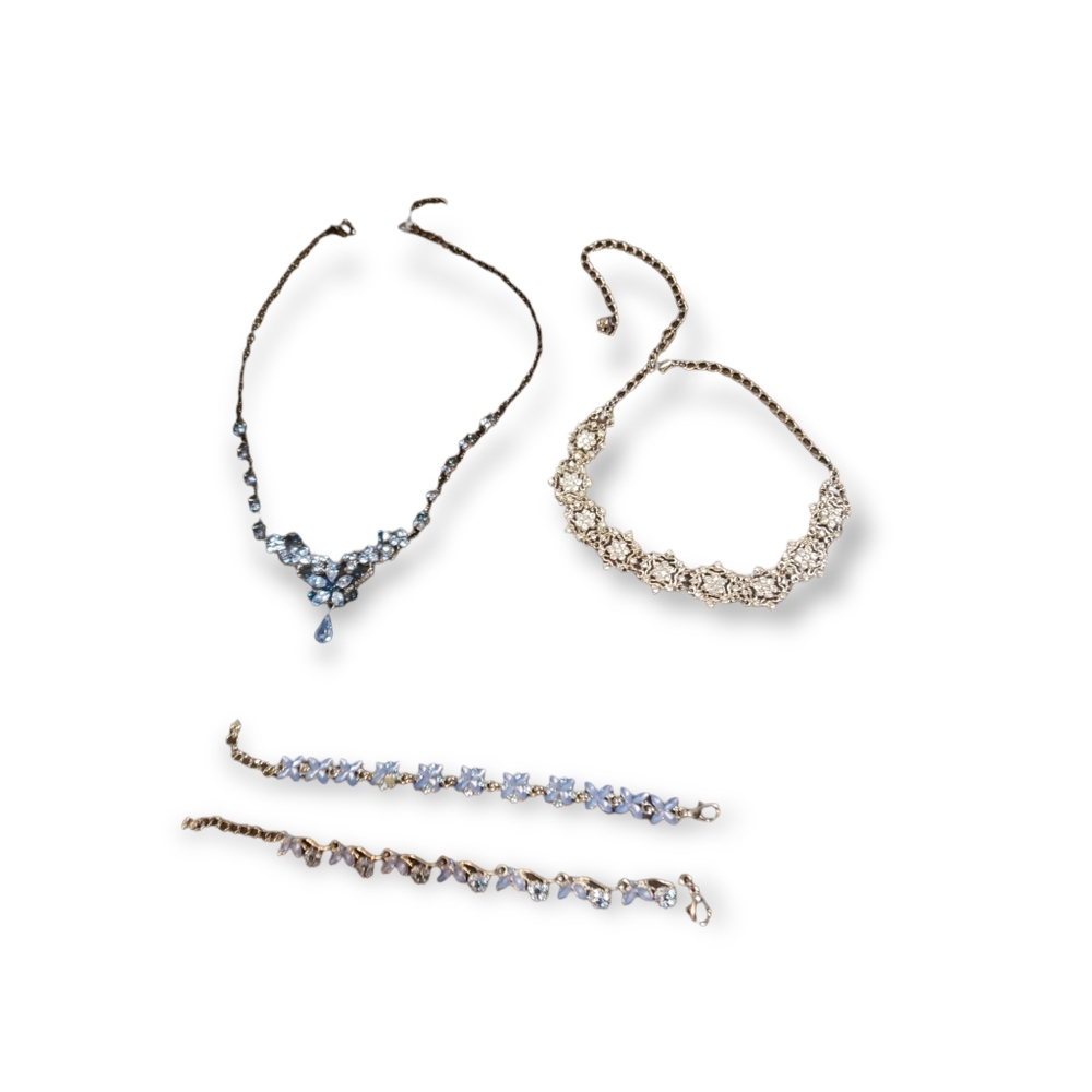 Bundle of Blue and White Costume Jewelleries